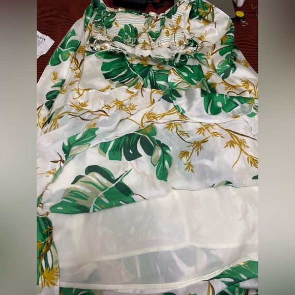 The Webster Miami at Target Tropical Leaf Print Maxi Dress size M - Picture 6 of 9